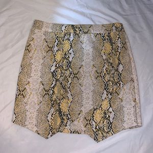 Snake skin skirt